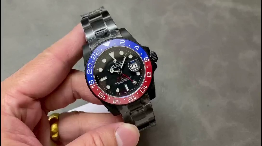 Rolex GMT Master II 40mm Pepsi 126710blro 0002 Black Dial - QualitySwissReplica