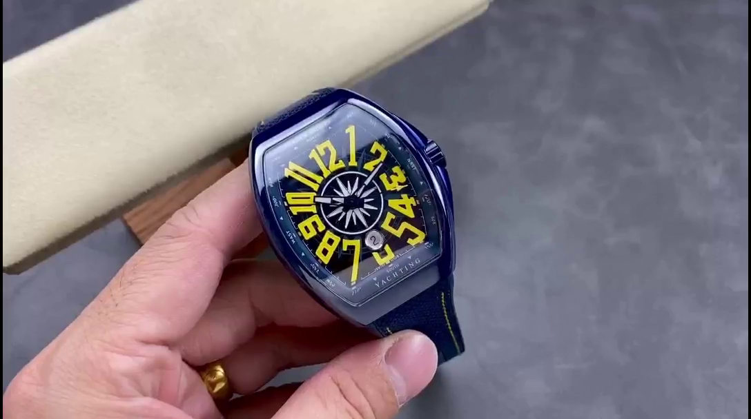 Franck Muller Framulan V45 Ceramic Yacht Model Yellow 45mm - QualitySwissReplica