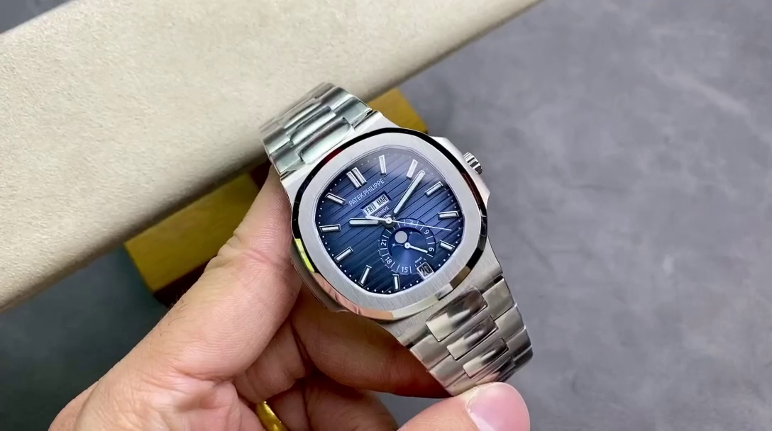 Patek Philippe Nautilus 5726 1A 001 40.5mm Stainless Steel Blue Dial Watch - QualitySwissReplica