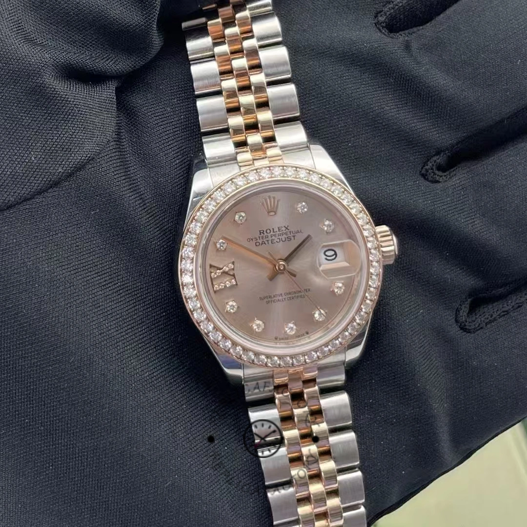 Rolex Datejust 28 Oystersteel and Everose Gold m279381rbr 0027 Women's Watch - QualitySwissReplica
