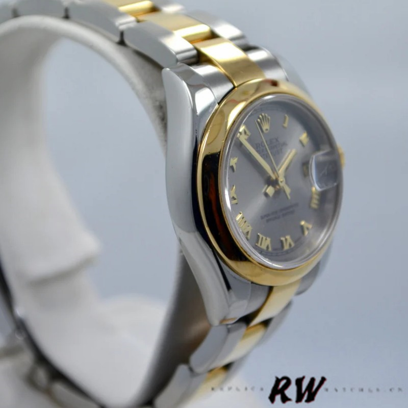 Rolex Datejust 179163 Grey Dial Domed Dezel 26MM Lady Replica Watch - QualitySwissReplica