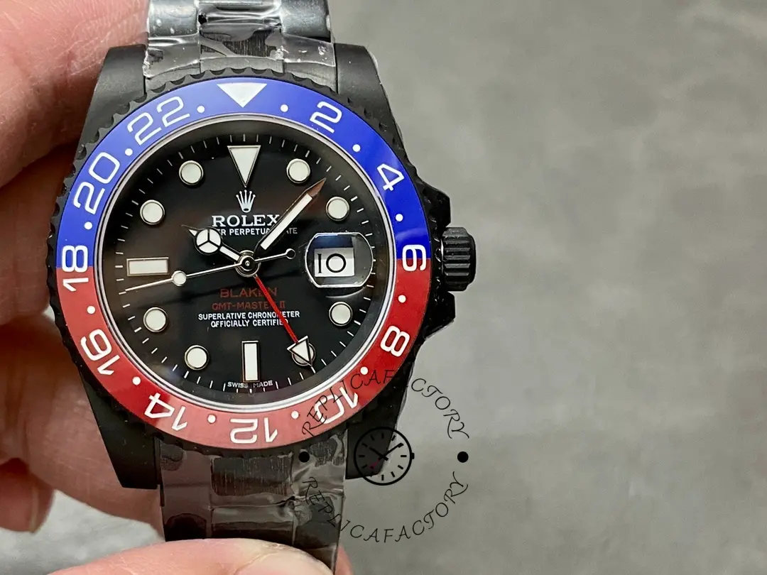 Rolex GMT Master II 40mm Pepsi 126710blro 0002 Black Dial - QualitySwissReplica