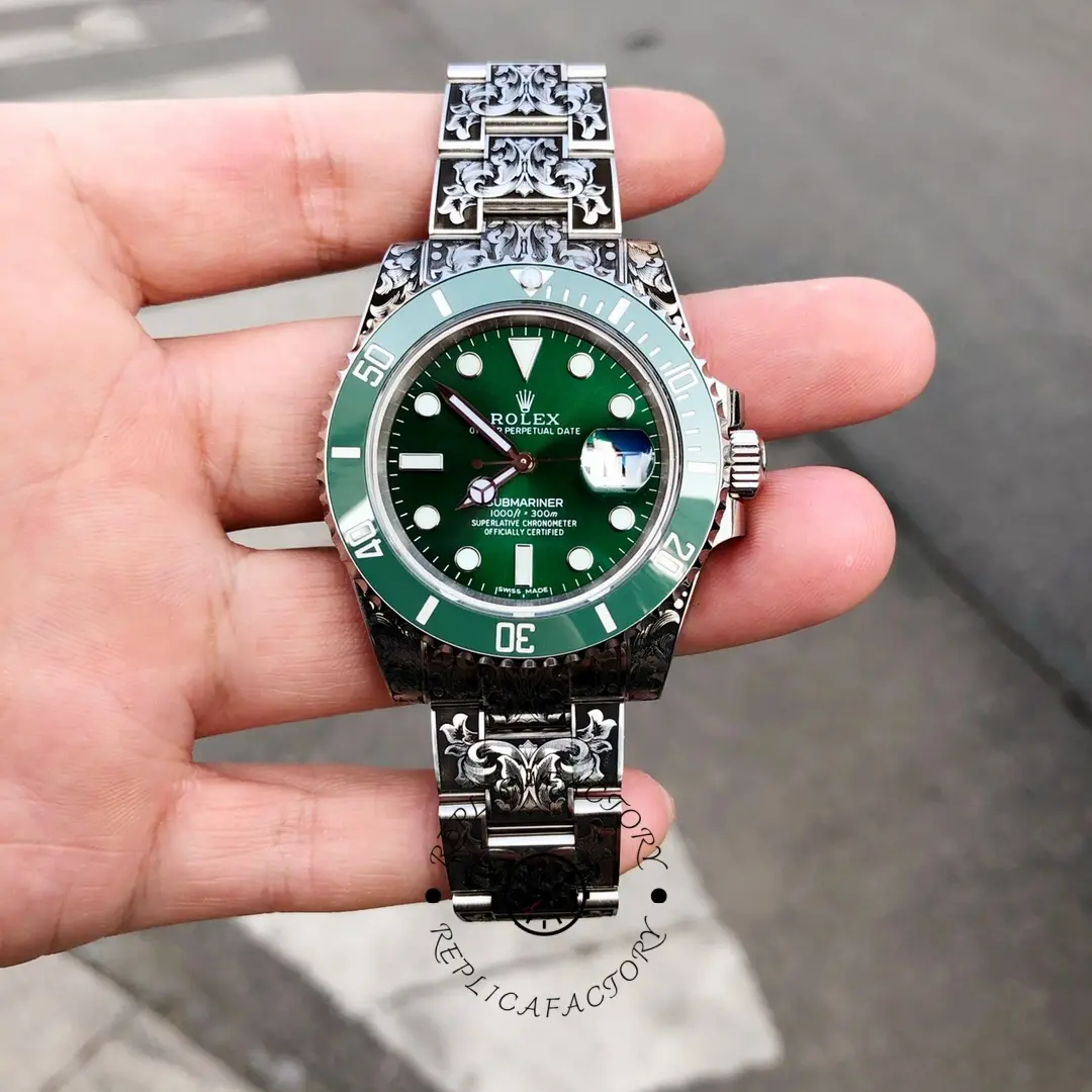 Huckleberry Custom Rolex Submariner Green - QualitySwissReplica