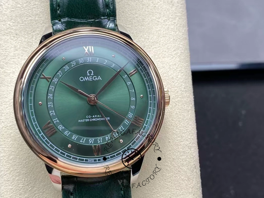 Omega De Ville Prestige 42mm Rose Gold Bezel 434.23.42.22.10.001 Clone - QualitySwissReplica