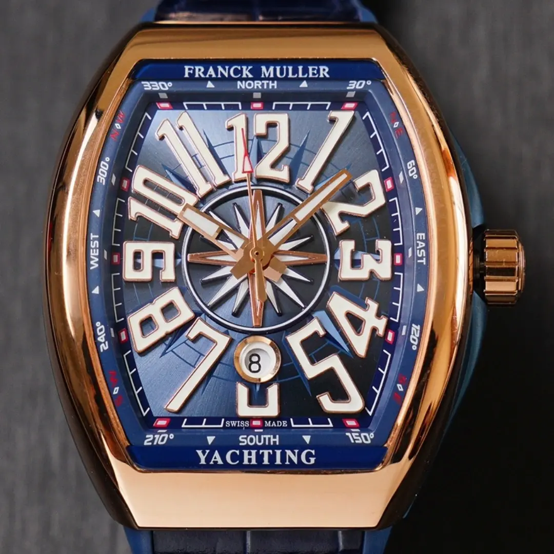 1:1 Clone Franck Muller Yachting V45 SC DT YACHTING 5N.BL Watch - QualitySwissReplica