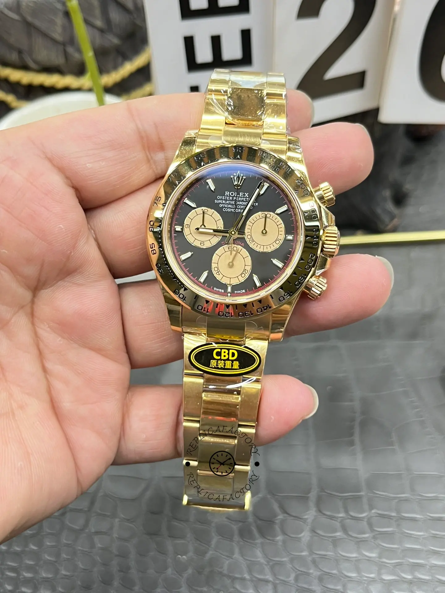 Rolex Daytona 126508 0002 Two Tone Black Dial Replica Watch - QualitySwissReplica