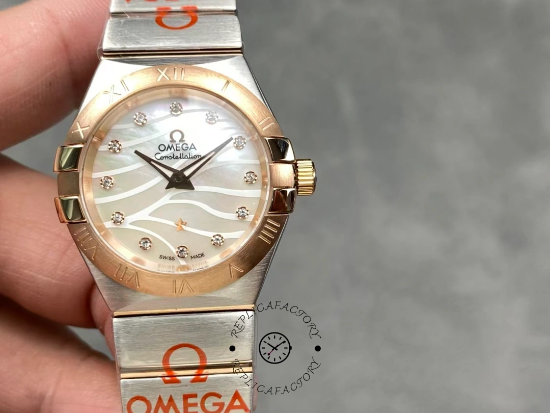 Omega Constellation Quartz 123.20.27.60.55.006 27mm Women's Watch Clone - QualitySwissReplica