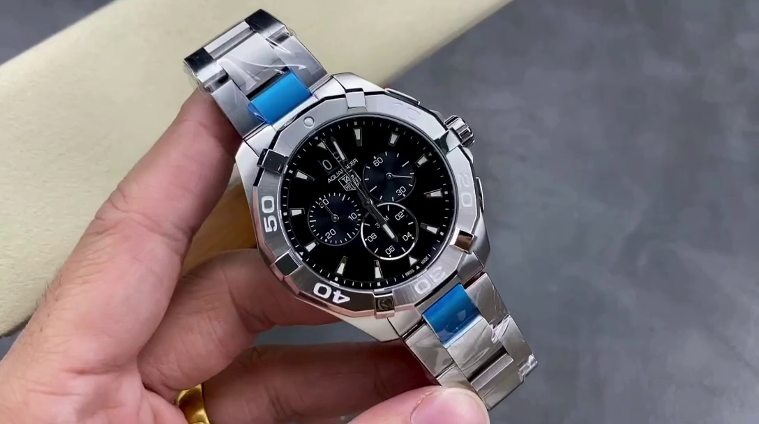 Tag Heuer Aquaracer 300M Chronograph 43mm Quartz Black Dial CAY1110.BA0927 - QualitySwissReplica