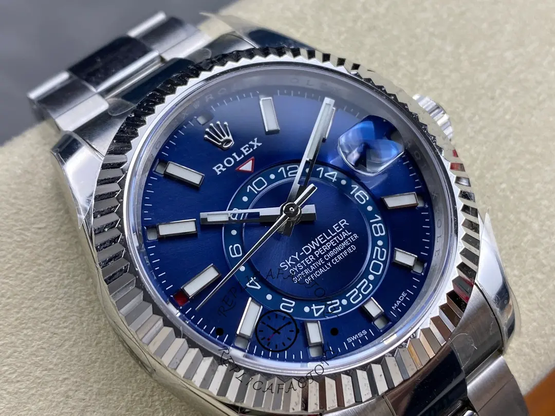 Rolex Sky-Dweller 42 m336934 0005 Stainless Steel Blue Dial Replica Watch - QualitySwissReplica