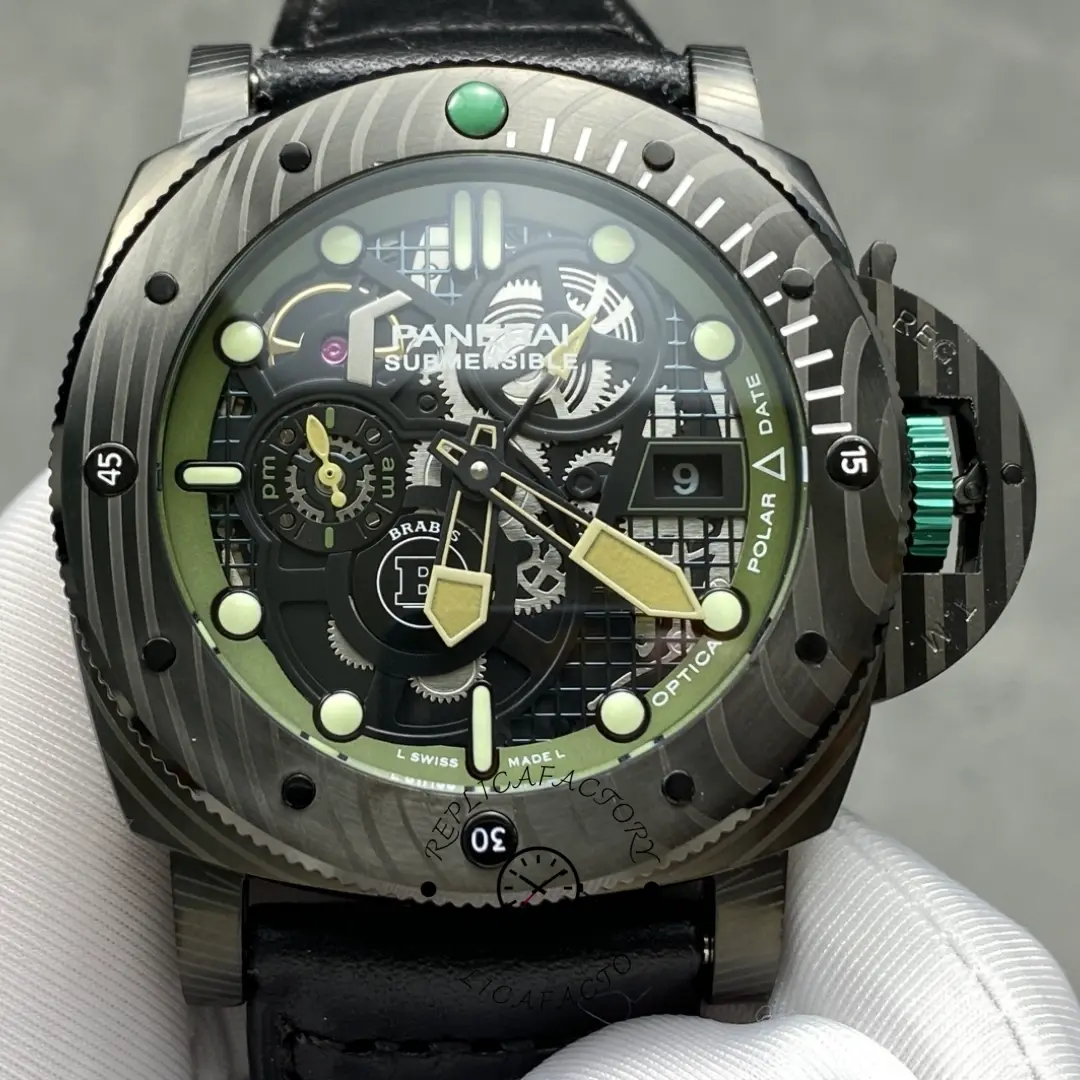 Panerai Luminor Submersible S Brabus Verde Militare Edition Replica 47 PAM01283 - QualitySwissReplica
