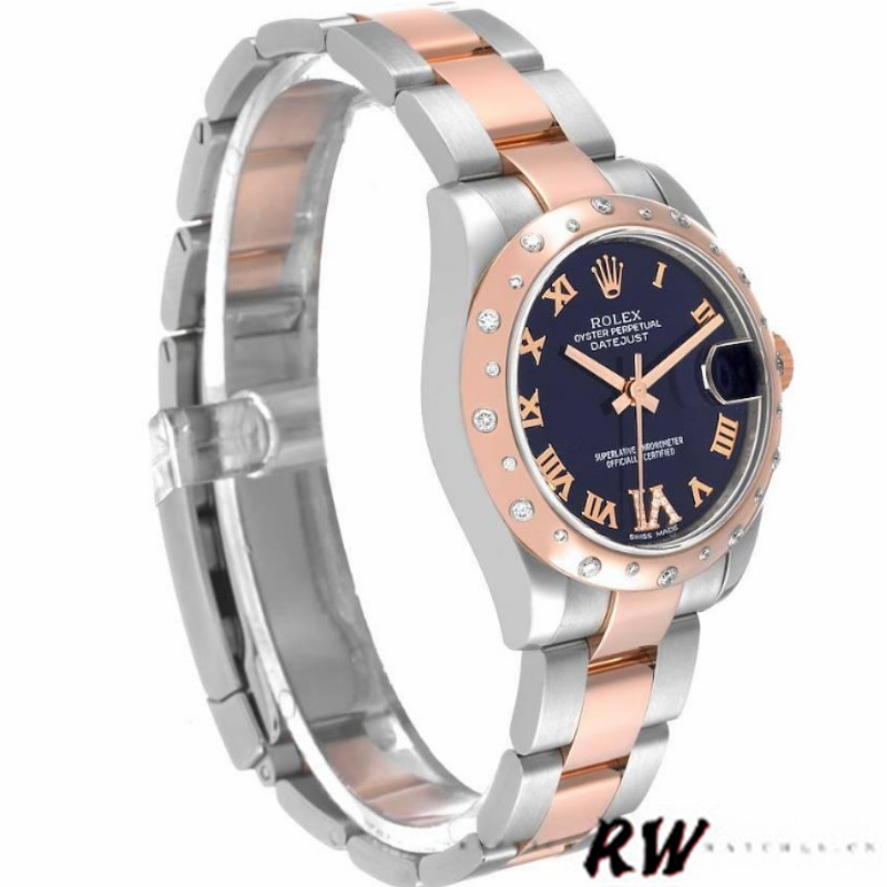 Rolex Datejust 178341 Purple Roman Numeral Dial 31MM Lady Replica Watch - QualitySwissReplica