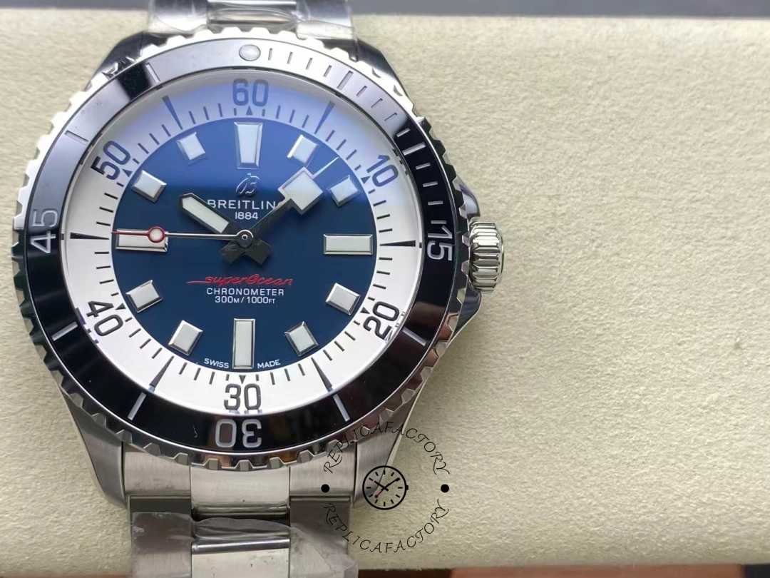Breitling Superocean Automatic 44 Dark Blue Dial A17376211C1A1 Replica Luxury Watch - QualitySwissReplica