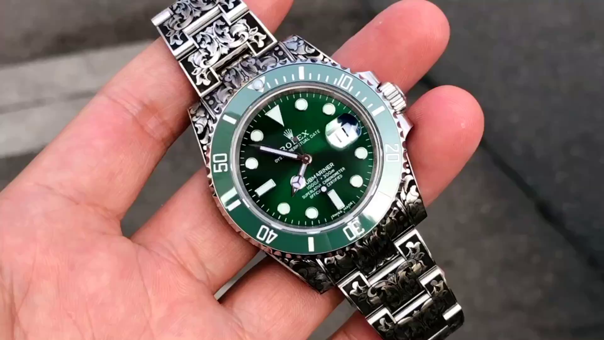 Huckleberry Custom Rolex Submariner Green - QualitySwissReplica