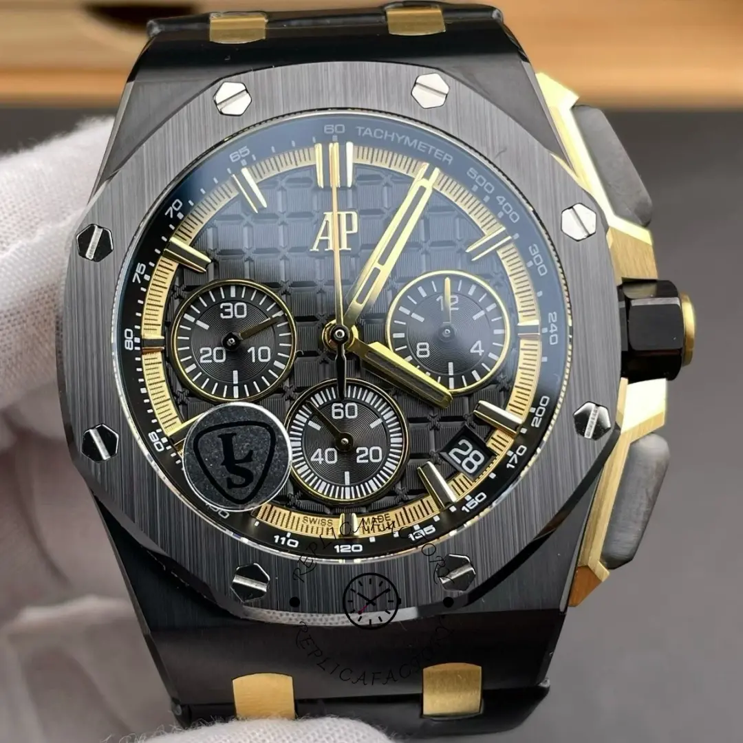 Replica AP Royal Oak Offshore Chronograph 26420CE.OO.A127CR.01 Leather Strap 43mm - QualitySwissReplica