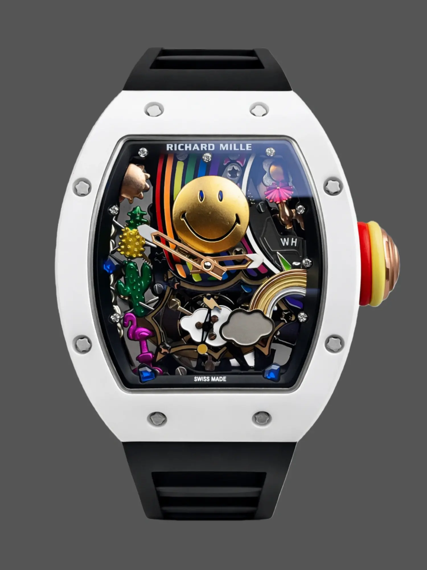Richard Mille Tourbillon Smiley Ceramic Red Gold RM 88 Super Clone - QualitySwissReplica
