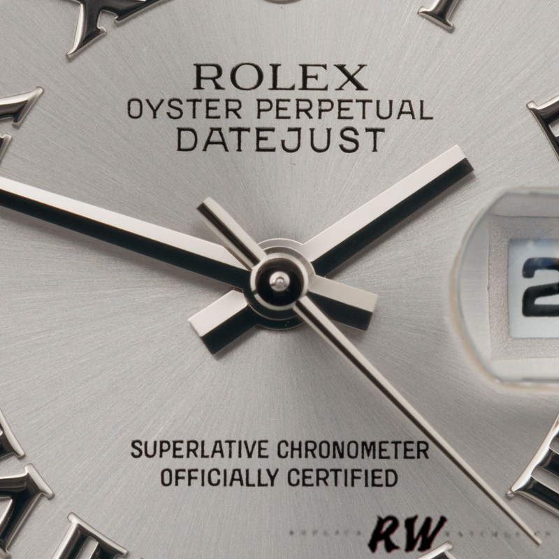 Rolex Datejust 179174 Rhodium Grey Dial Fluted Bezel 26MM Lady Replica Watch - QualitySwissReplica