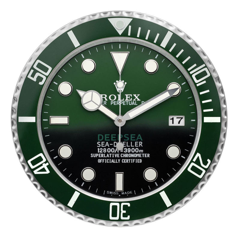 Rolex Deepsea Sea Dweller Green Wall Clock - QualitySwissReplica