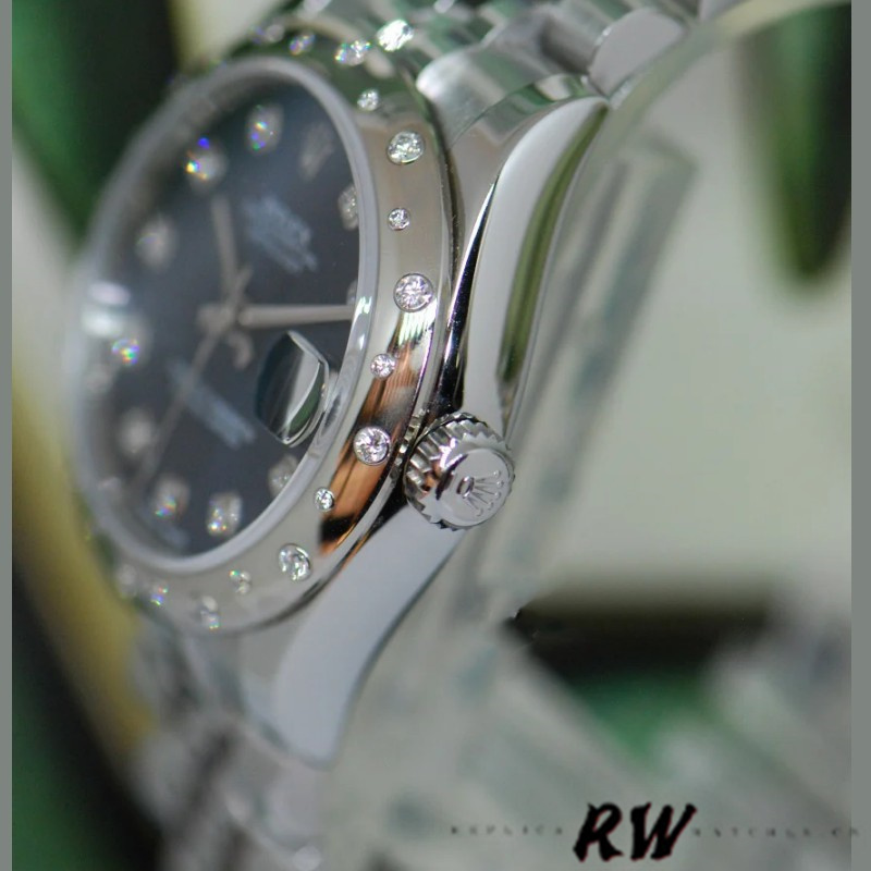 Rolex Datejust 178344 Blue Diamond Dial Jubilee Bracelet 31MM Lady Replica Watch - QualitySwissReplica