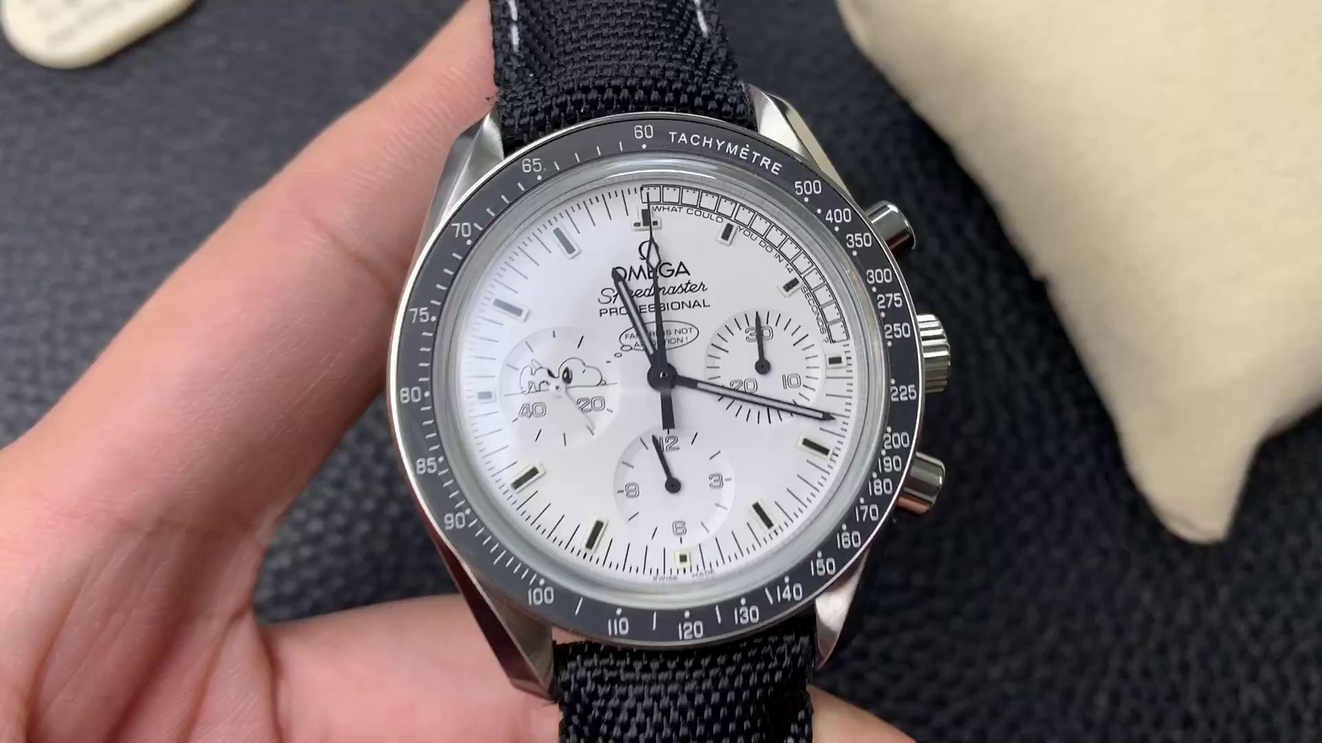 Omega Speedmaster Moonwatch 1:1 Clone 311.32.42.30.04.003 Snoopy Anniversary Edition Watch - QualitySwissReplica