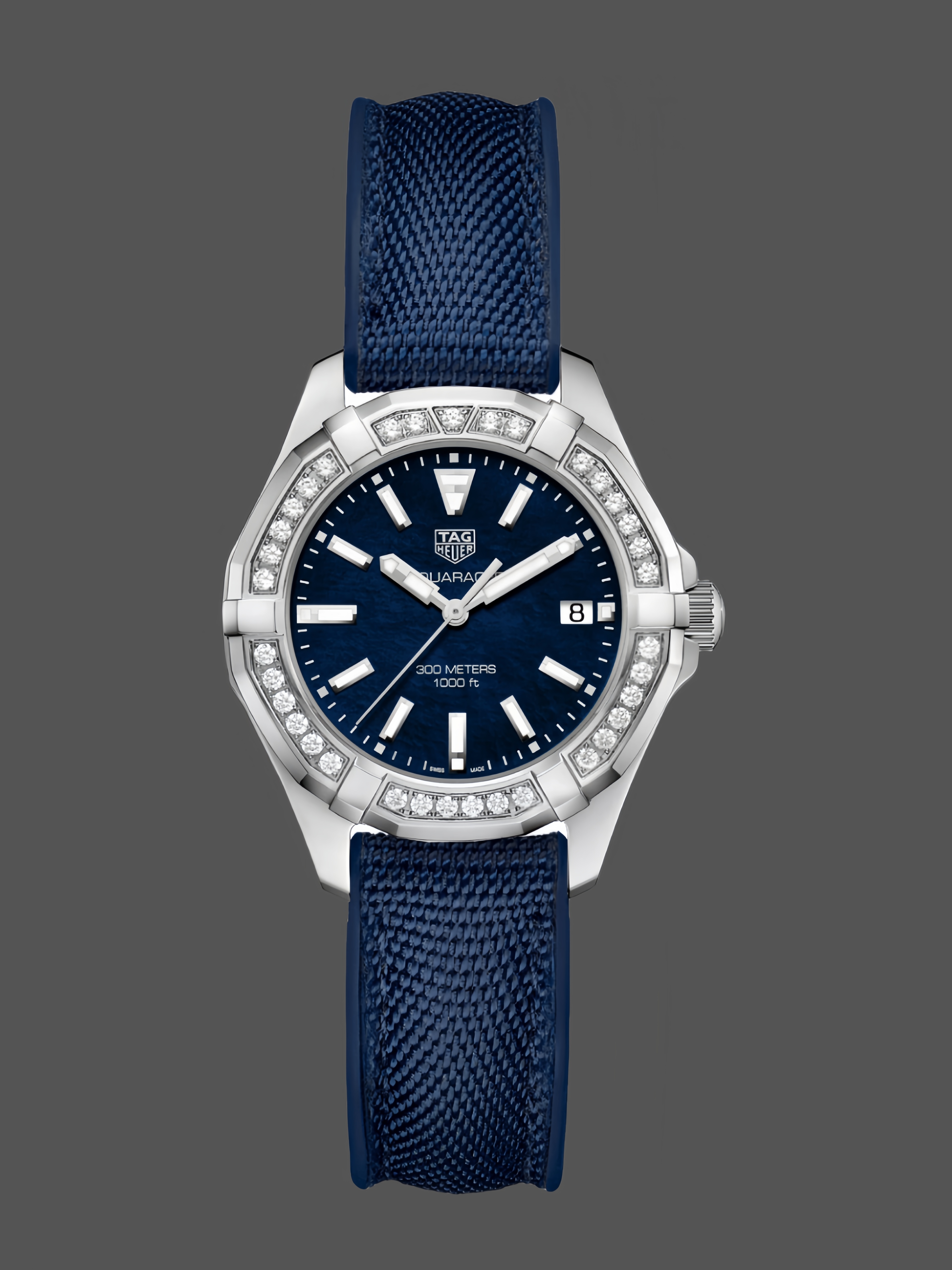 Tag Heuer Aquaracer Blue Pearl & Diamond WAY131N.FT6091 Quartz 35mm - QualitySwissReplica