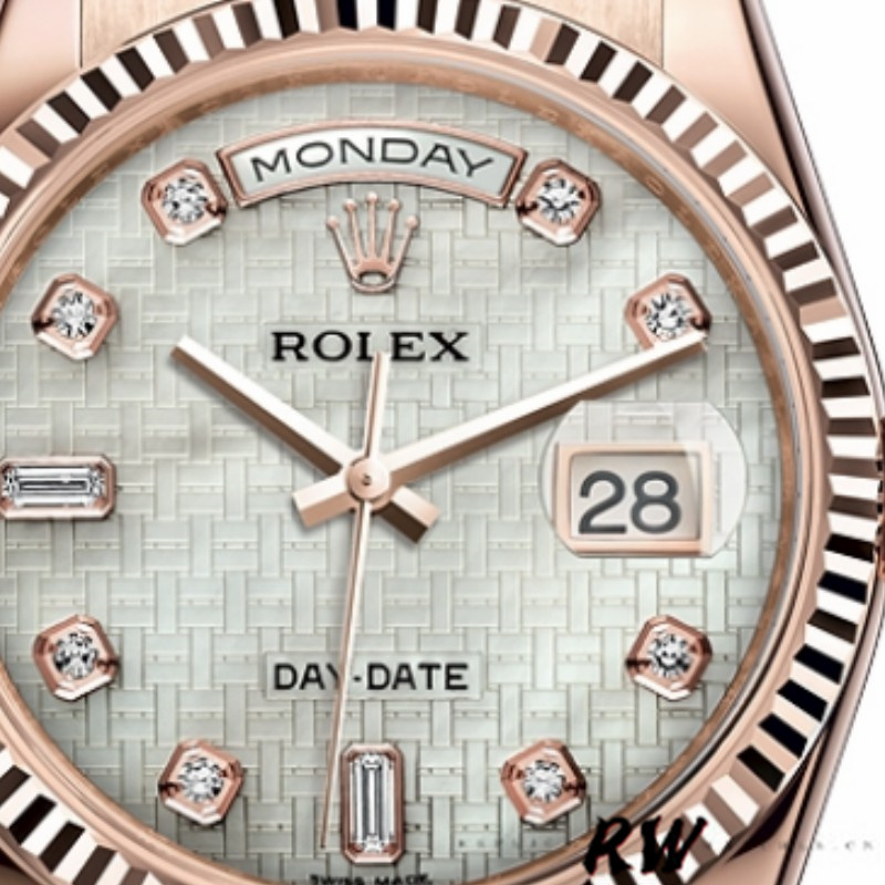 Rolex Day-Date 118235 Mother of Pearl Dial 36mm Unisex Replica Watch - QualitySwissReplica