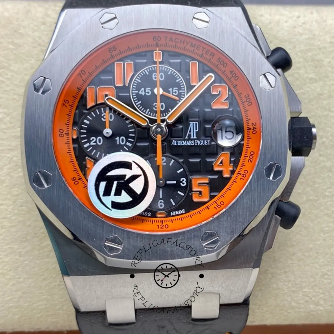 AP Royal Oak Offshore Replica 26170ST.OO.D101CR.01 Chronograph Volcano Black Dial - QualitySwissReplica
