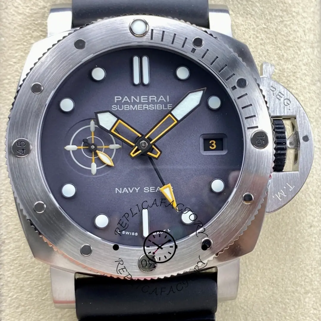 Panerai Submersible PAM01323 Navy SEALs 1:1 Clone Steel 44mm GMT - QualitySwissReplica