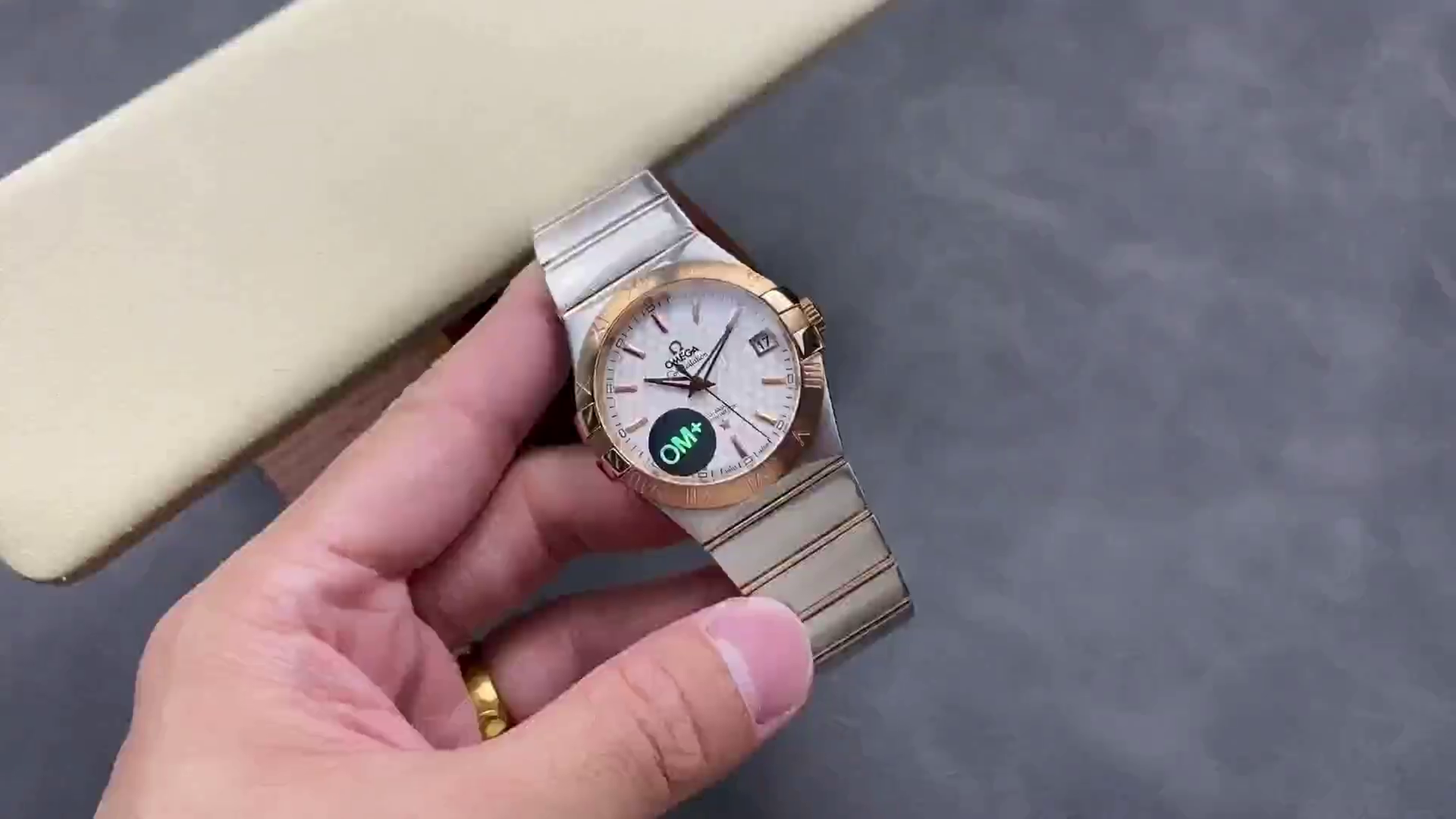 Omega Constellation 38MM Clone 123.20.38.21.02.008 Two-Tone Bracelet - QualitySwissReplica