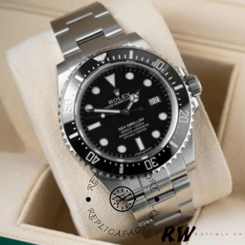 Rolex Sea-Dweller 4000 116600 0001 Black Dial 44mm Mens replica Watch - QualitySwissReplica