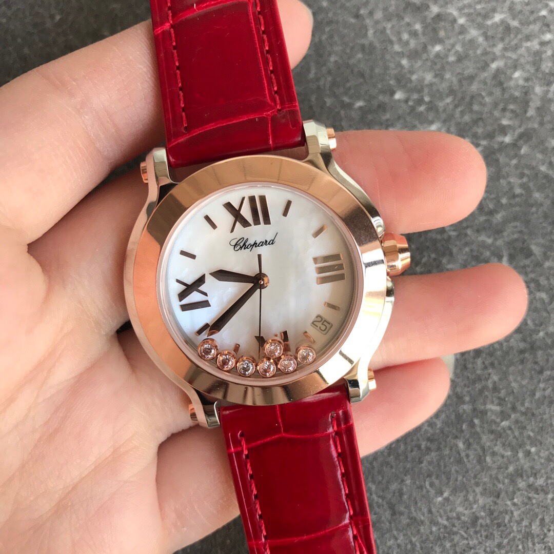 Chopard Happy Sport White Diamond Dial 278475-3001 - QualitySwissReplica