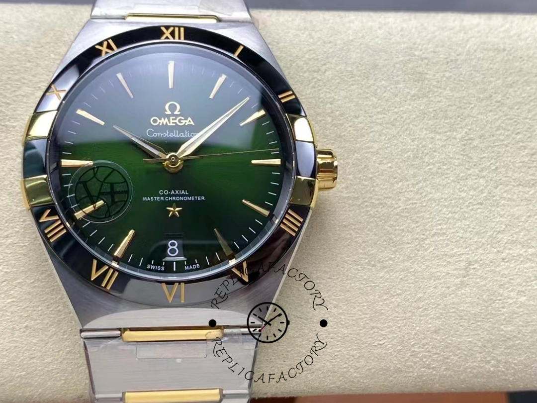 High-End Replica Omega Constellation 131.23.41.21.10.001 Green Dial Co-Axial Watch - QualitySwissReplica