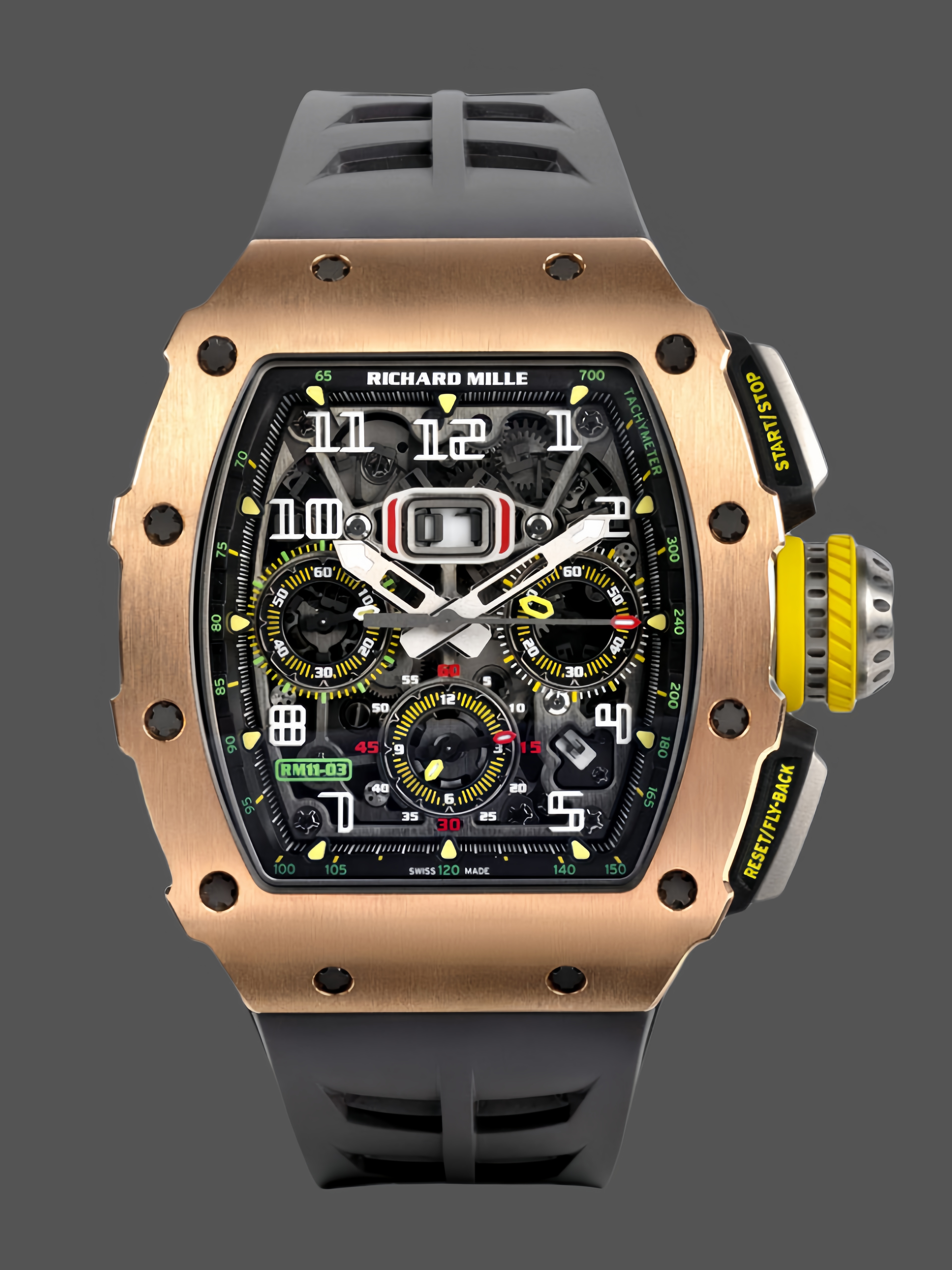 Richard Mille RM11-03 Carbon Automatic Flyback Chronograph Rose Gold - QualitySwissReplica