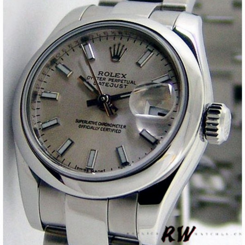 Rolex Datejust 179160 Silver Index Dial Domed Bezel 26MM Lady Replica Watch - QualitySwissReplica