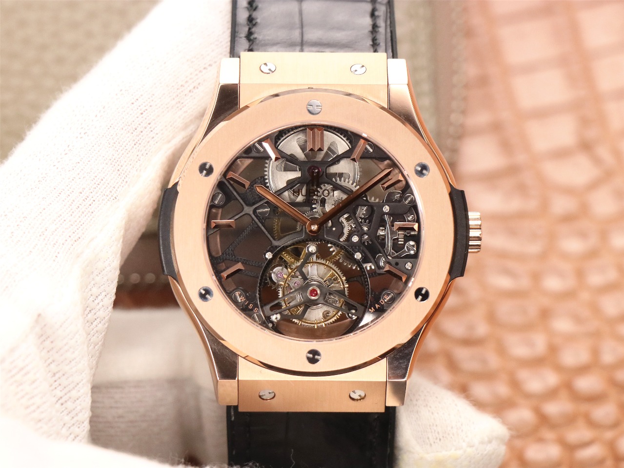 Hublot Classic Fusion Skeleton Tourbillon 505.OX.0180.LR 45mm - QualitySwissReplica