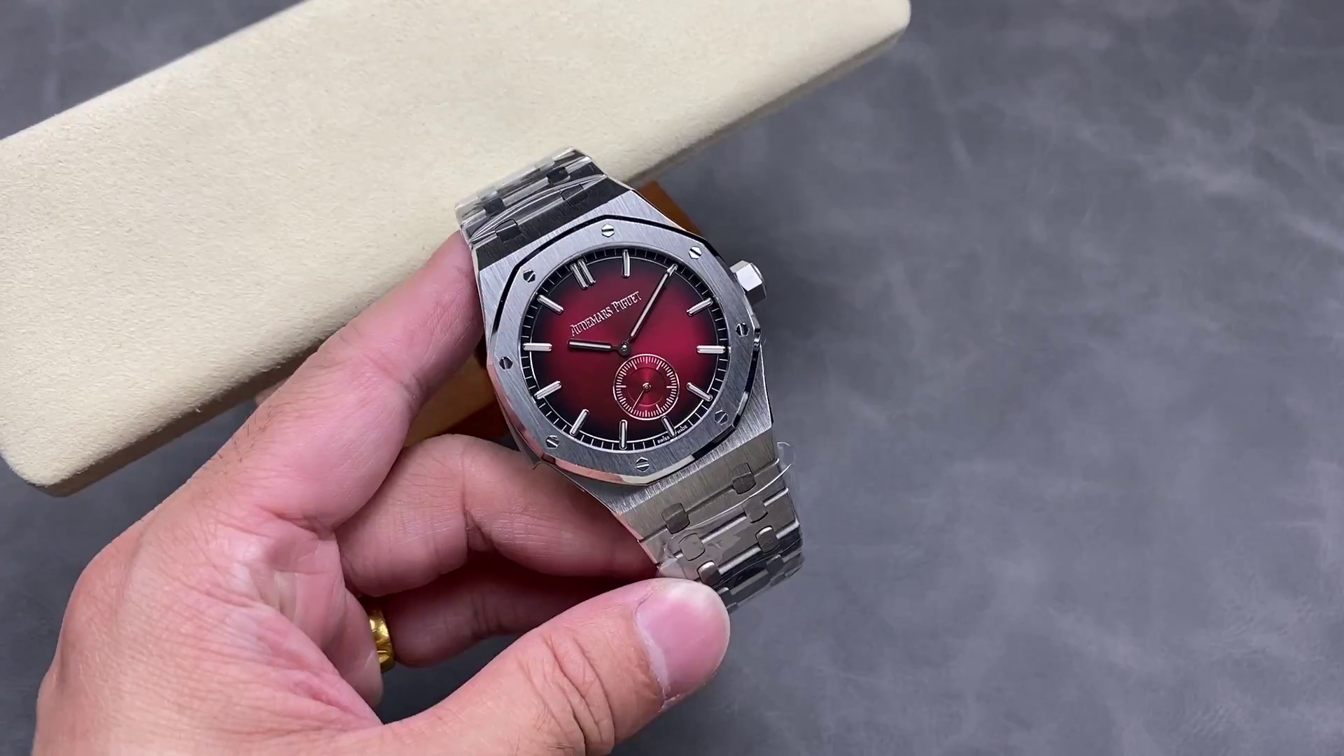 AP Royal Oak 26591IP.OO.1252IP.01 Repeater Supersonnerie Red Dial 42mm 1:1 Clone - QualitySwissReplica