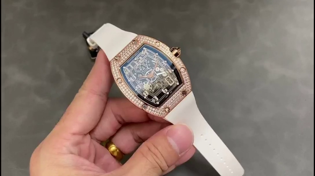 Richard Mille RM67-01 RG Automatic Winding Extra-Thin Medium Diamond Watch - QualitySwissReplica