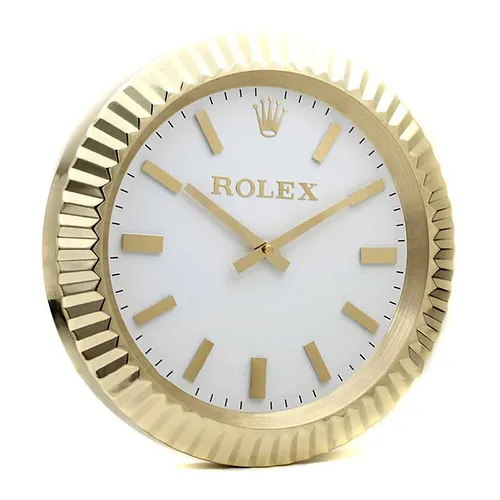 Rolex Presidential Classic Gold & White Wall Clock - QualitySwissReplica