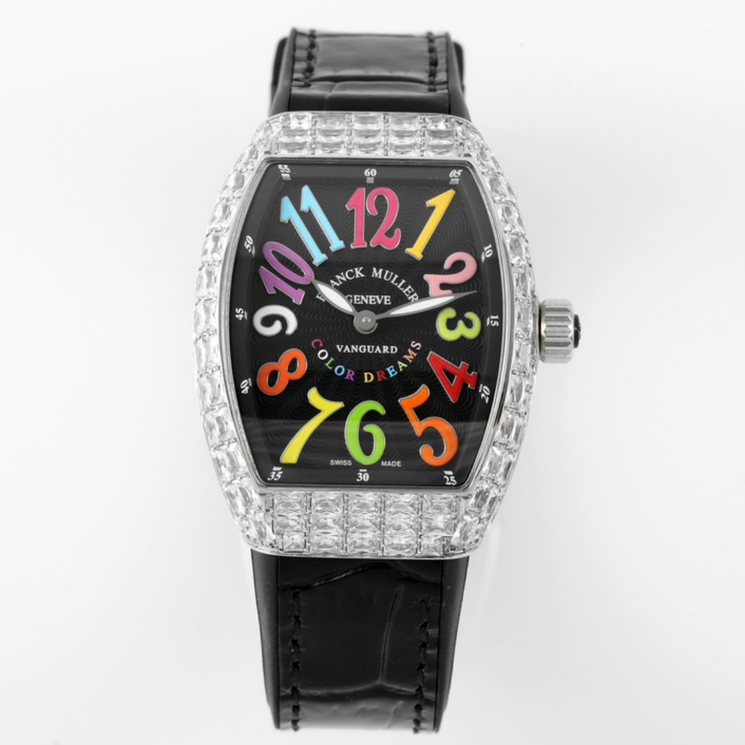 Franck Muller Style No: 9880 SC DT COL DRM D7 AC Black Replica - QualitySwissReplica