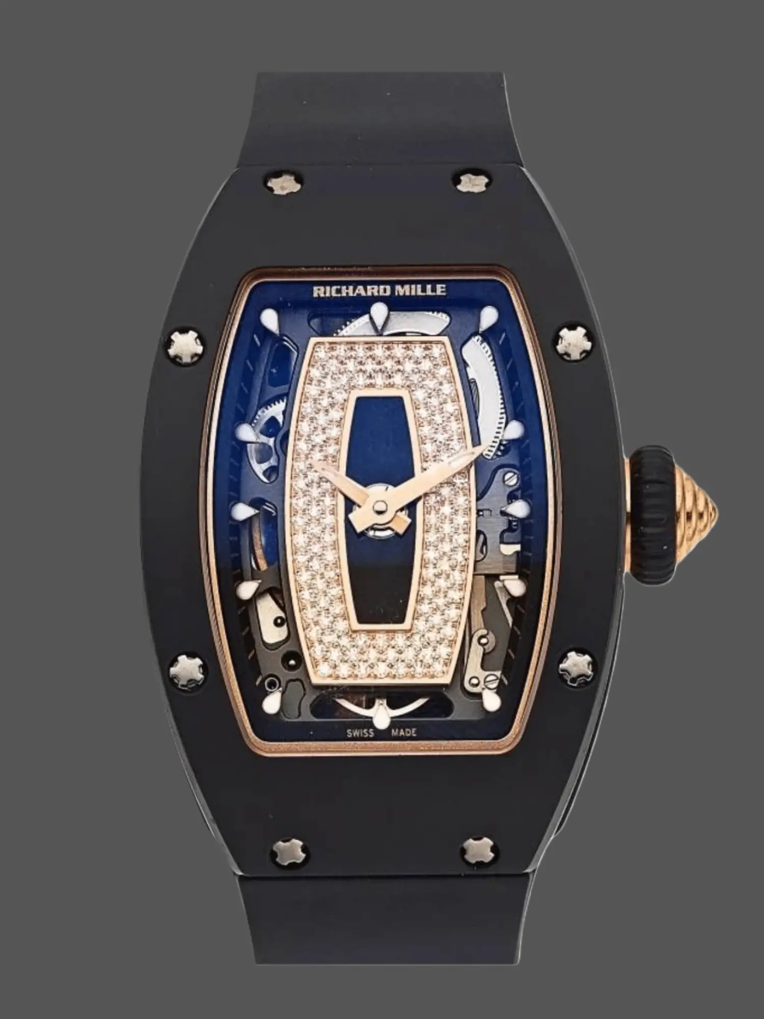 1:1 Clone Richard Mille RM 07 01 Ladies Black Ceramic - QualitySwissReplica