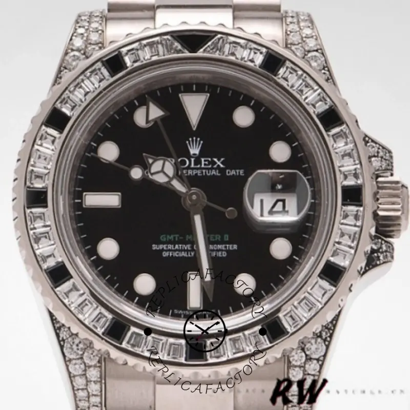 Rolex GMT Master II 116759SANR Black Dial 40mm Mens Replica Watch - QualitySwissReplica
