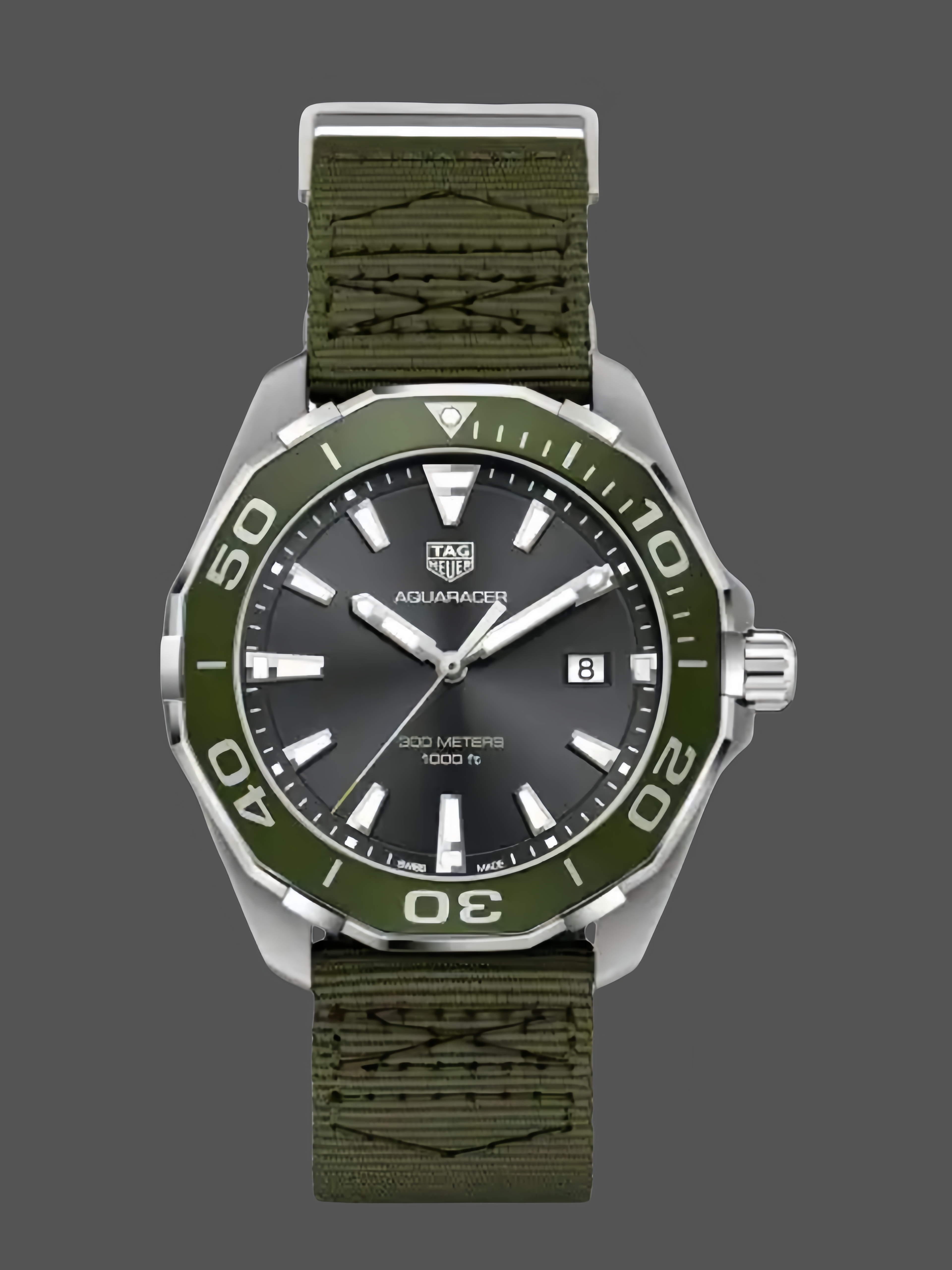 Tag Heuer Aquaracer Grey Dial Men's Watch WAY101L.FC8222 Quartz 43mm - QualitySwissReplica