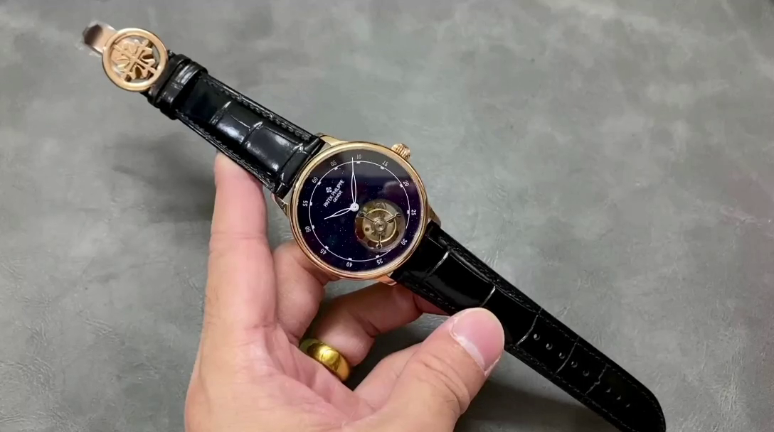 Patek Philippe Grand Complications Sky Moon Tourbillon Rose Gold 6102P 001 Watch - QualitySwissReplica