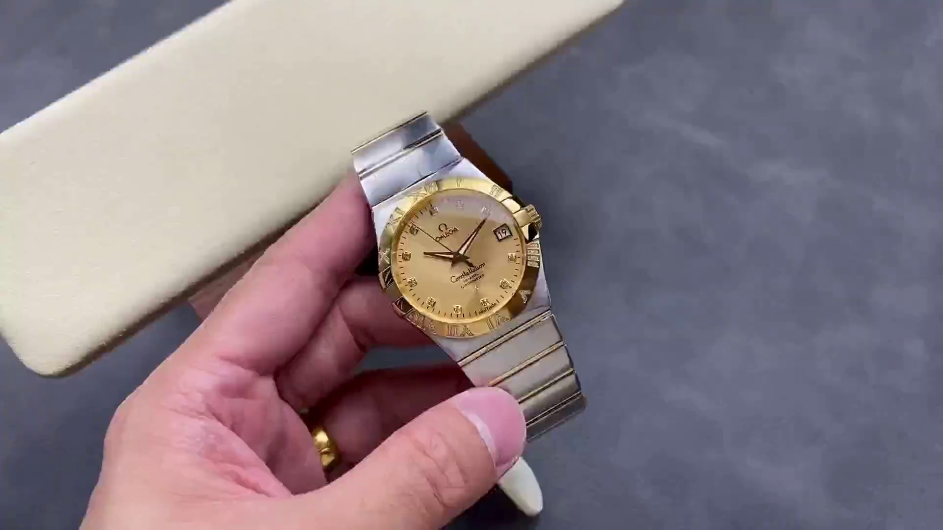 Omega Constellation Co-Axial 38mm 123.25.38.21.58.002 Replica Mens Watch - QualitySwissReplica