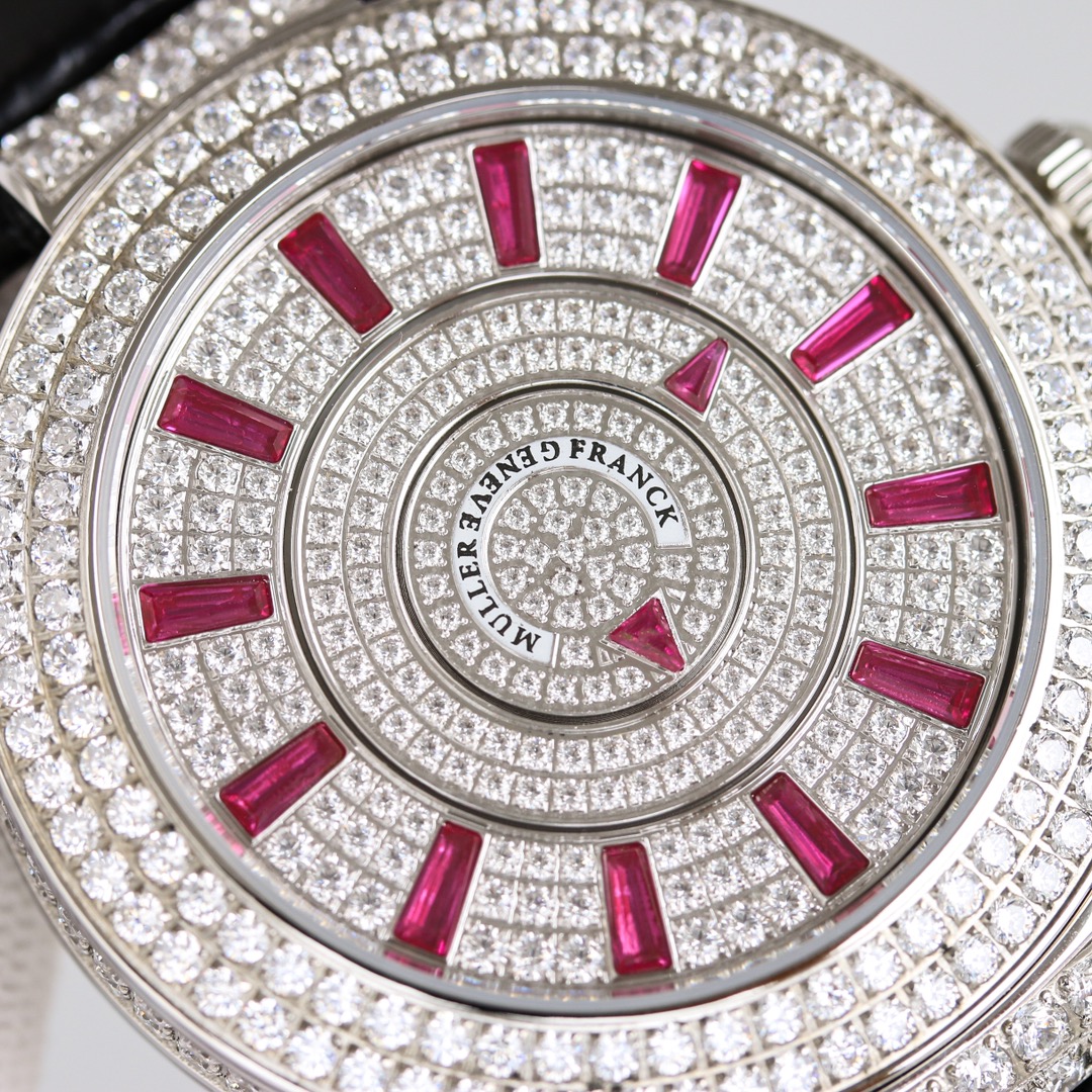 Franck Muller Double Mystery Ruby Diamond DM 42 D 2R CD Master of Complications Silver - QualitySwissReplica