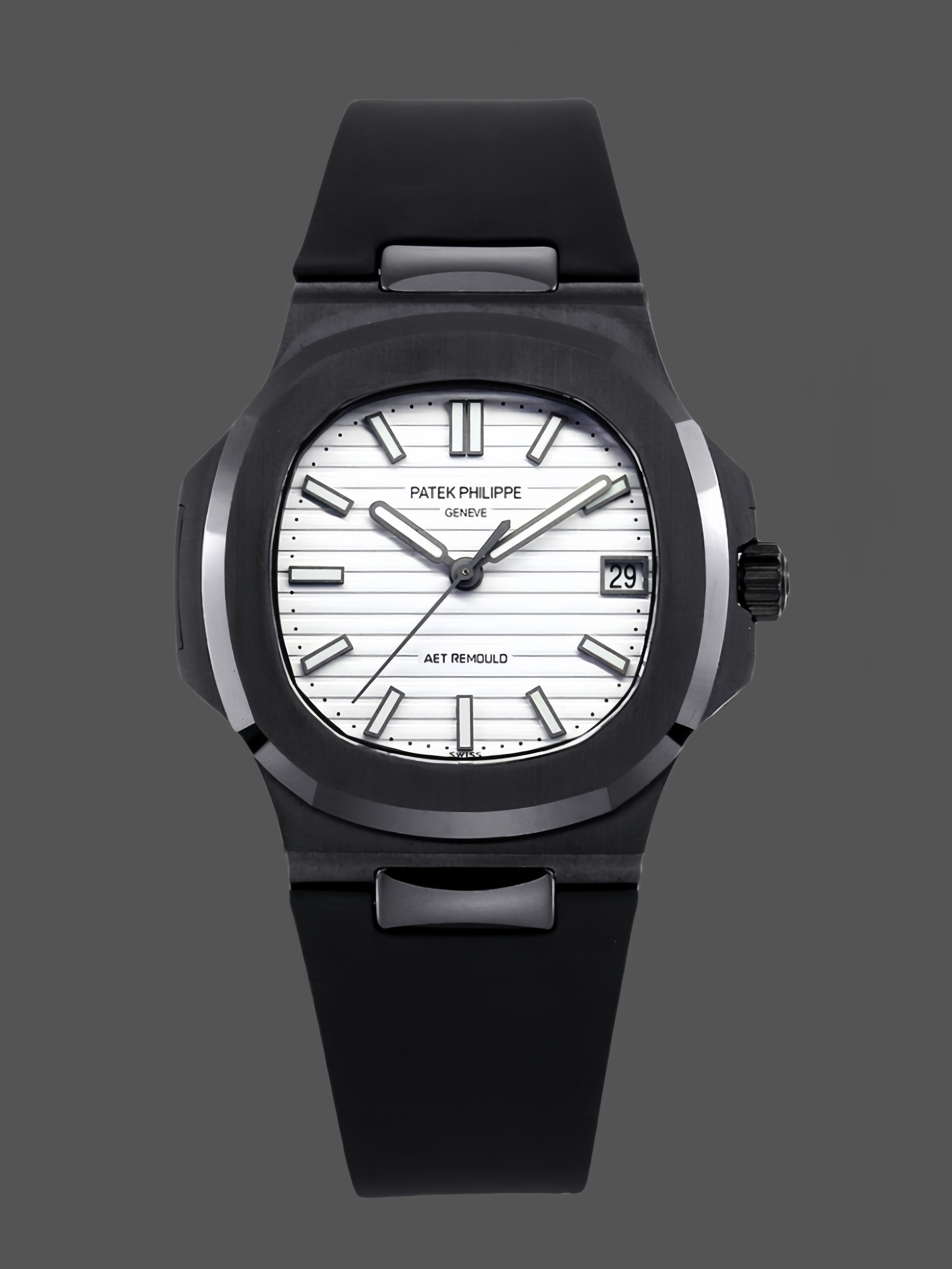 Patek Philippe Nautilus Titanium Case White Dial 5711 40MM Watch - QualitySwissReplica